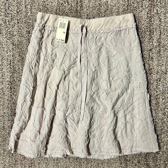 Max Studio Women's Khaki Textured Cotton Skirt NWT - Picture 1 of 9
